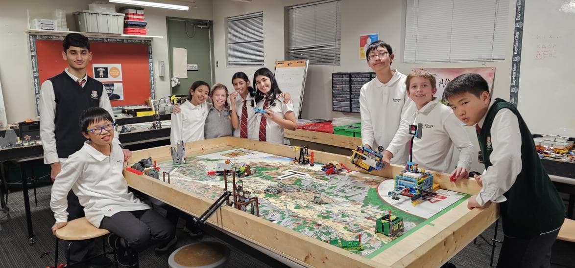 Robot with attachments